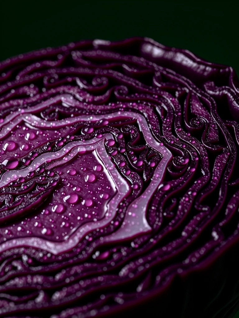 Fermentierter Rotkohl Nahaufnahme
